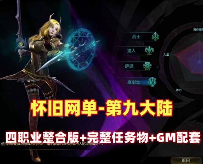 第九大陆四职业整合版怀旧网单：完整任务物品代码与GM工具及命令支持插图